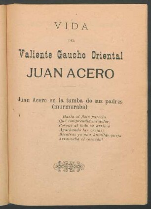 Juan Acero en la tumba de sus padres (murmuraba)
