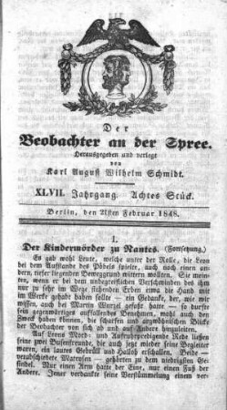 8. Stueck, 21. Februar 1848