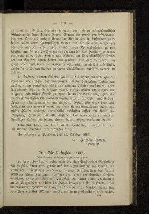 76. Die Réfugiés. 1686.