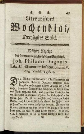 Dreysigstes Stück.