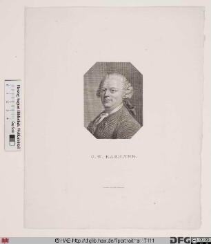 Bildnis Gottlieb Wilhelm Rabener