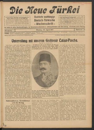 Jahrgang 1. Montag, 30. April 1917. Nummer 13