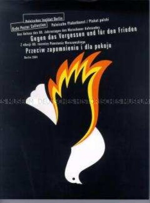 Ausstellungsführer zur Plakat-Ausstellung "Gegen das Vergessen nd für den Frieden" aus Anlass des 60. Jahrestages des Warschauer Aufstandes