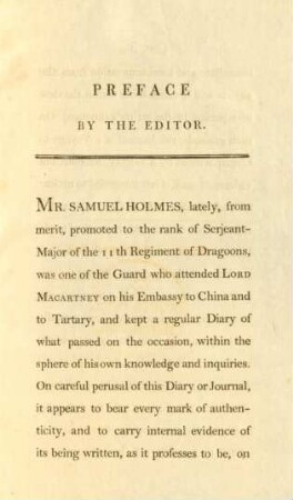 Preface by the editor