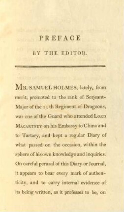 Preface by the editor