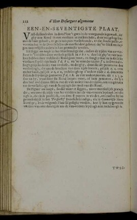 Een-En-Seventigste Plaat. - Tachtigste Plaat.