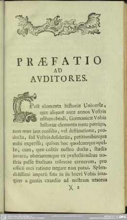 Praefatio ad Auditores