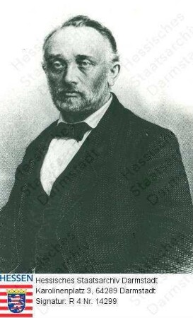 Büchner, Ludwig, Dr. med. (1824-1899) / Porträt, Brustbild
