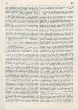 102-103 [Rezension] Maurenbrecher, Max, Thomas von Aquino's Stellung zum Wirtschaftsleben seiner Zeit