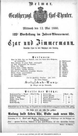 Czar und Zimmermann