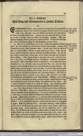 Der 8. Abschnitt. Von Hänge- und Sprengwerken in geraden Dächern
