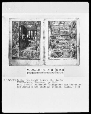 Stundenbuch — Pfingsten, Folio 21verso