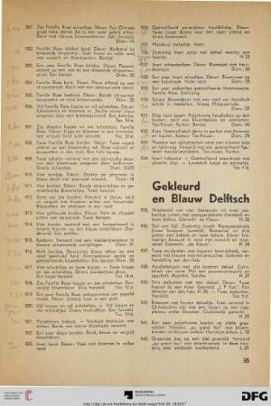 Gekleurd en blauw delftsch (Nr. 935-1000)