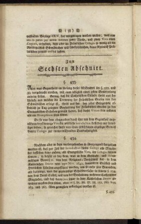 Zum Sechsten Abschnitt.