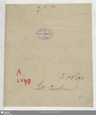 5,12: Crucifixus : (Preis dem Heiland); f. 2 Sop., Alt, 2 Ten. u. Baß