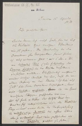 Brief an Friedrich Wilhelm Jähns : 15.04.1870