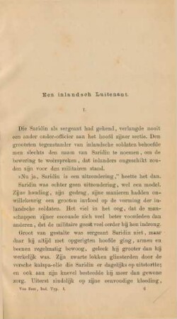 Een inlandsch luitenant