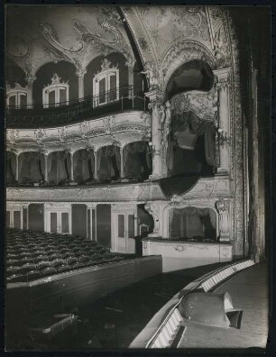 Stadttheater, Fürth: Ansicht Bühne, Proszenium und Zuschauerraum