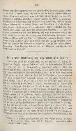 243-251 Die neueste Darstellung des Charakterbildes Jesu