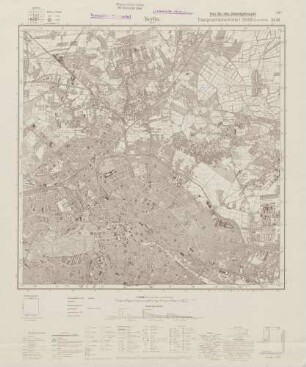 3446 Berlin (Nord), Topographische Karte 1:25000 (4cm - Karte)