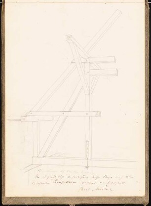 Skizzenbuch 1899: Gebälk