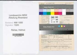 Entnazifizierung Helmut Rehse, geb. 27.02.1909 ()