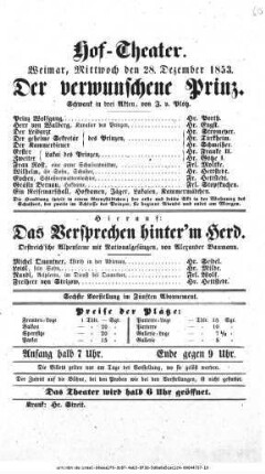 Das Versprechen hinter'm Herd