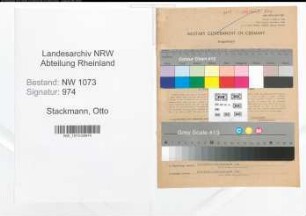 Entnazifizierung Otto Stackmann , geb. 29.01.1890 (Fabrikant)