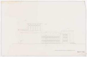Stadttheater, Bremerhaven: Südansicht 1:100