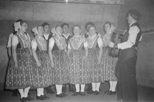 Auftritt der Kulturgruppe Steinitz / Ratzen : Wustup kulturneje skupiny Šćeńca / Radsk : Ratzen / Radsk