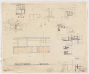 Tonfilmatelier (Filmstadt), Berlin-Gatow: Rechteckiger Grundriss, Ansicht 1:1000