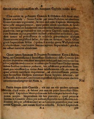 Vera Deductio Facti In Eversionem Iurium, & antiquissimi Status Ecclesiae, totiusque Archi-Dioecesis Coloniensis noviter intentati