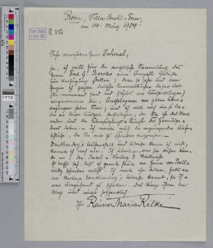 Brief an Richard Dehmel