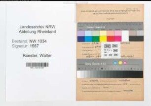 Entnazifizierung Walter Koester , geb. 02.12.1906 (Oberstleutnant)