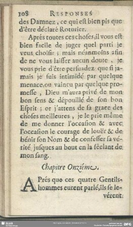 Chapitre Onzieme