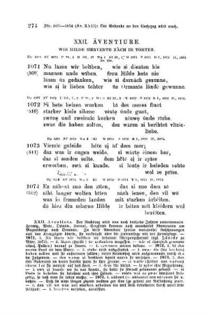 XXII. Àventiure. Wie Hilde herverte nàch ir tohter