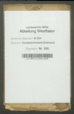 Ablösung der vom Schulten-Hof in Persebeck zu entrichtenden Zehntabgaben durch den Freiherrn von Romberg zu Brünninghausen