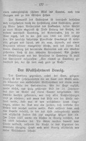 Der Wallfahrtsort Beurig.