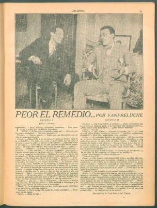 Peor el remedio