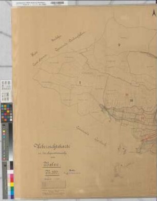 Balve (Balve), Teilung der Stadtfeldmark Balve, Übersichtskarte