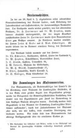 Die Sammlungen des Museumsvereins.