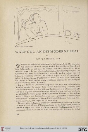 9: Warnung an die moderne Frau