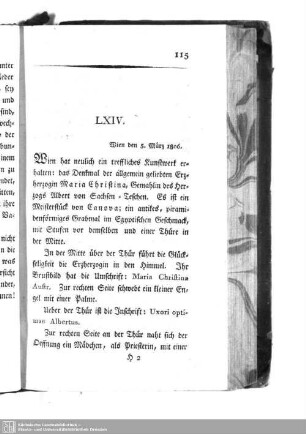LXIV. Wien den 5. März 1806