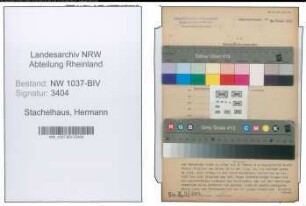 Entnazifizierung Hermann Stachelhaus , geb. 22.06.1913 (Fahrer)