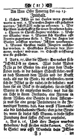Am II ten Oster Feyertag. Luc. 24.13