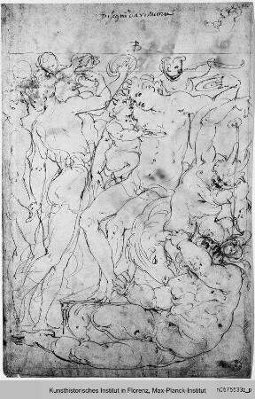 Bacchanal mit dem betrunkenen Bacchus und Silenus