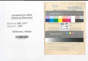 Entnazifizierung Walter Selbmann , geb. 15.10.1900 (Polizist)