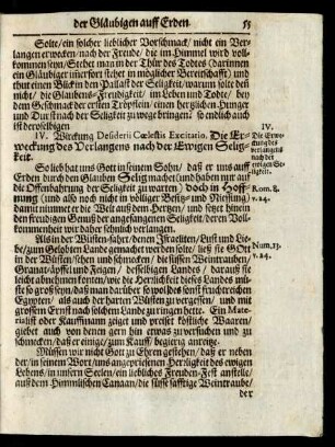 IV. [Die Erweckung des Verlangens nach der Ewigen Seligkeit.]