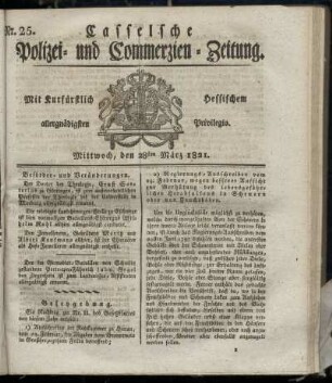 Nr. 25, Mittwoch den 28sten Maerz. 1821