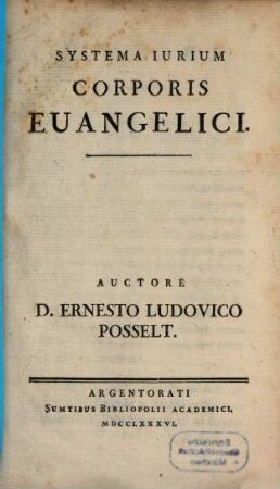 Systema Iurium Corporis Euangelici